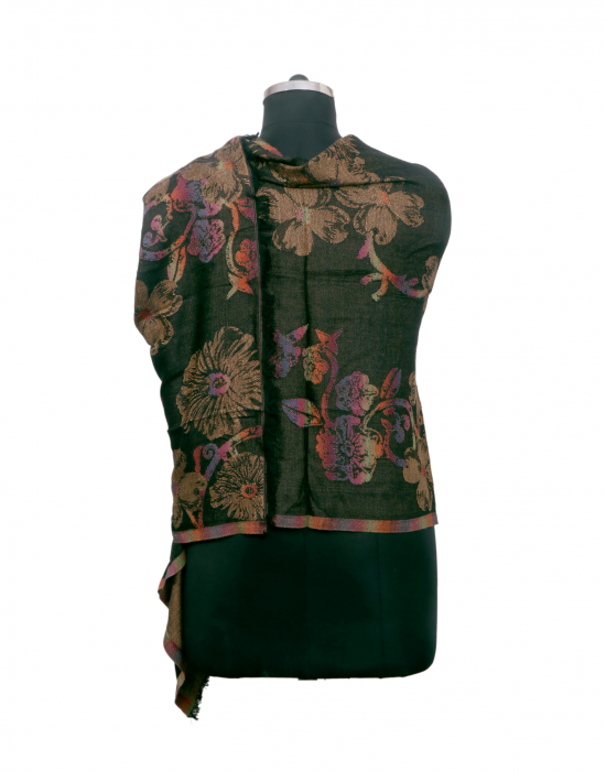 Women Stole multi design black