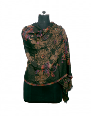Women Stole multi design black