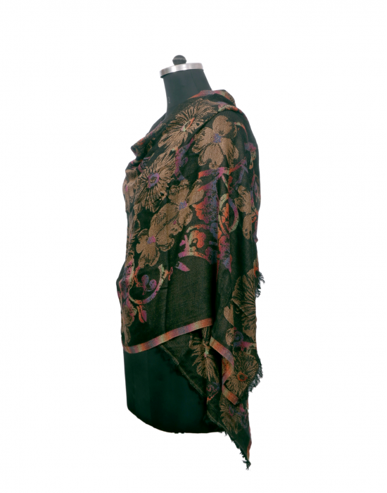 Women Stole multi design black