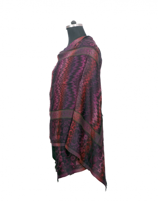 Women Stole printed design purple