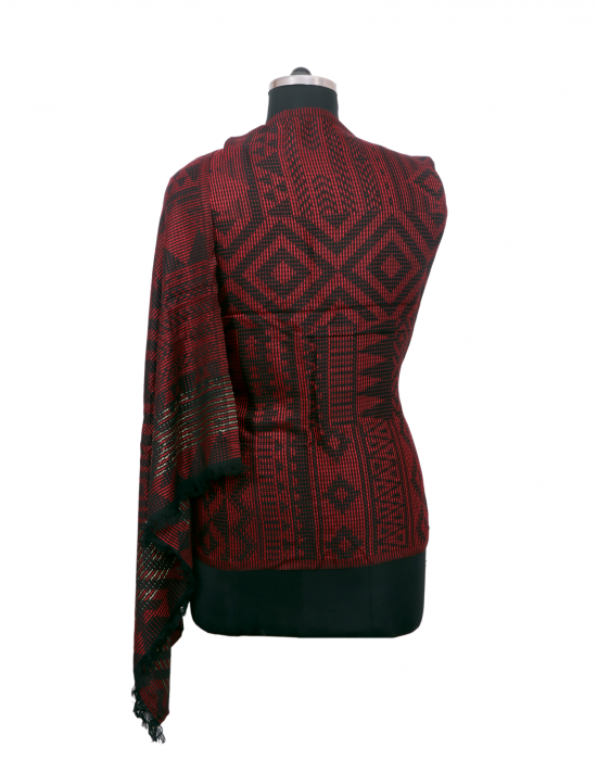 Women Stole Silk Red