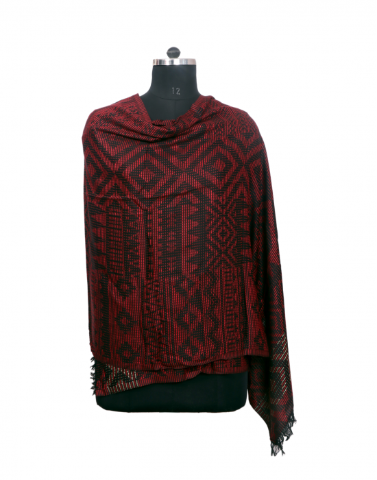 Women Stole Silk Red