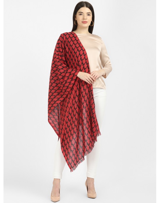 women printed design red
