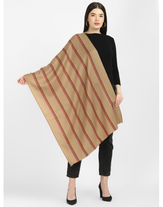 women stripes design shawls brown 