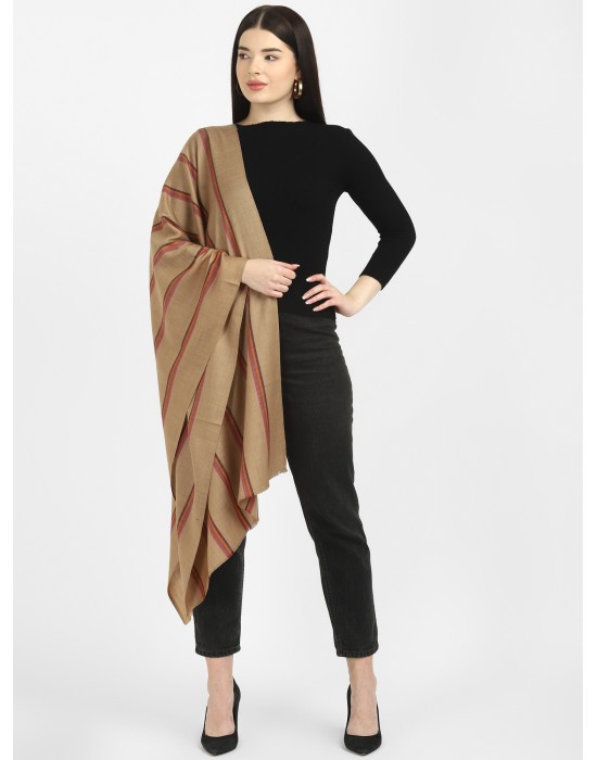 women stripes design shawls brown 