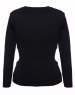 Girls Top Round Neck Basic Black