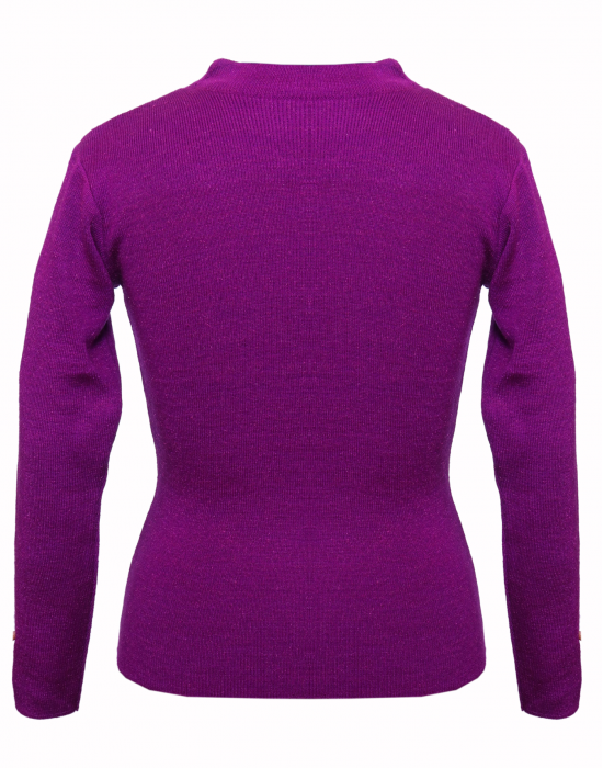  kids Girls  top Round Neck Basic purple