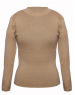  kids Girls  top Round Neck Basic brown
