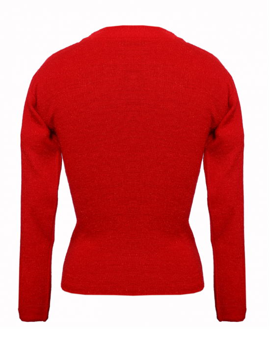 Girls Top Round Neck Basic red